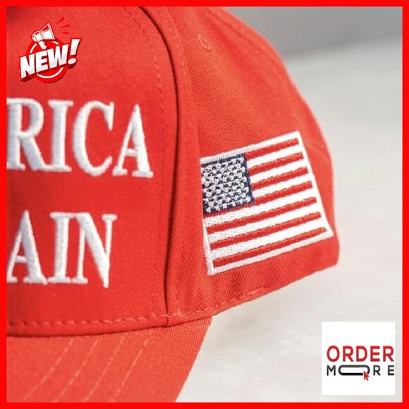 Adjustable Snapback Baseball Cap with Patriotic Embroidery